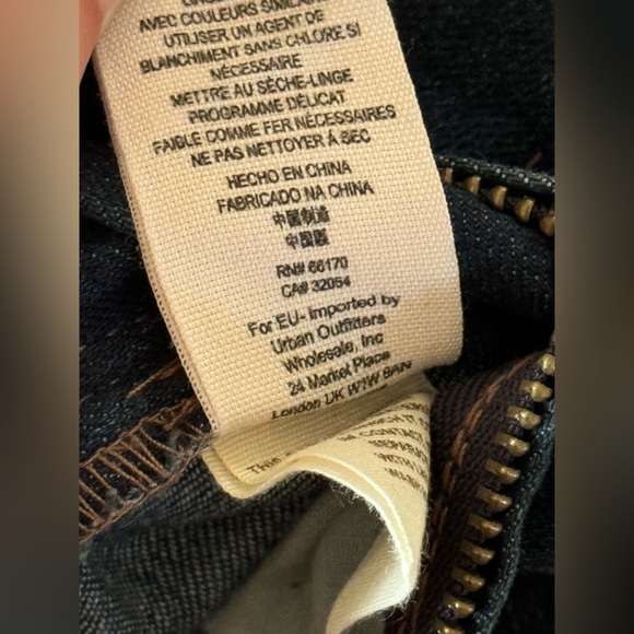 Free Prople Distressed Brady Wash Denim Colour Block Overalls - Picture 16 of 16